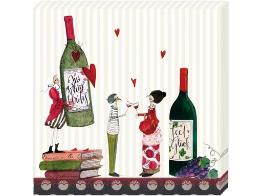 [90346373 1700539] Grätz Papierservietten Wein 25 x 25 cm, 20 Stück