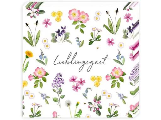 [90346378 1700532] Grätz Papierservietten Blümchen 33 x 33 cm, 20 Stück