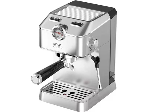 [90346382 1706398] Caso Siebträgermaschine Espresso Gourmet Silber
