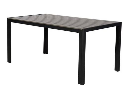 [90346446 1618107] COCON Tisch Alice, 150 x 90 cm, Grau/Schwarz