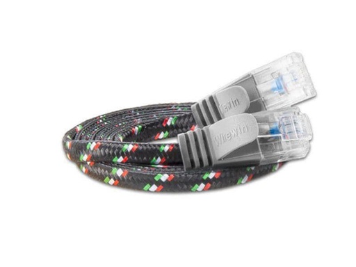 [90005457 355179] SLIM Slimpatchkabel RJ-45 - RJ-45, Cat 6, UTP, 0.5 m, Grau