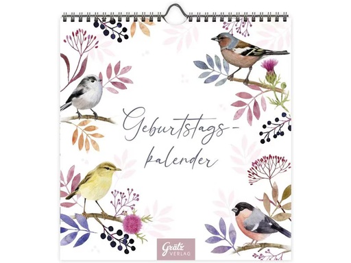 [90346467 1700498] Grätz Geburtstagskalender Blätterrauschen 20 x 20.5 x 0.7 cm