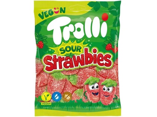 [90346490 1709033] Trolli Kaubonbon Sour Strawbies 175 g
