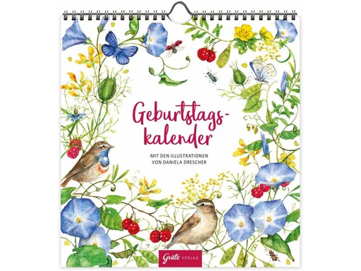 [90346495 1700499] Grätz Geburtstagskalender Blumenwiese 20 x 20.5 x 0.5 cm