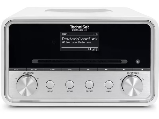 [90346499 1707829] Technisat DAB+ Radio DigitRadio 586 Silber/Weiss