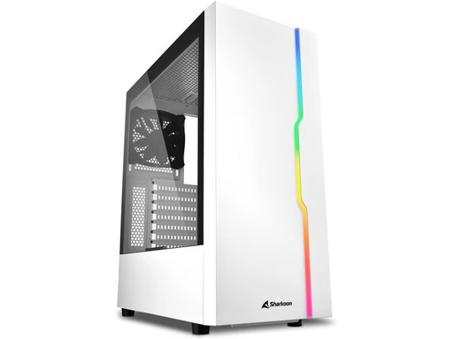 [90346562 1703207] Sharkoon PC-Gehäuse RGB Slider Weiss