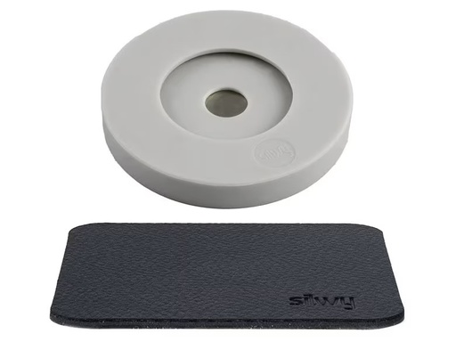 [90346596 1693063] Silwy Magnet-Kondom für Stielgläser 1 Stück, Anthrazit/Hellgrau