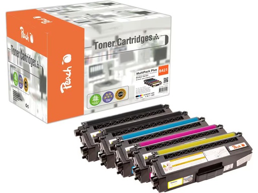 [90346635 1691879] Peach Tonerset Brother TN-421 MultiPack Plus 2x BK, 1x C/M/Y