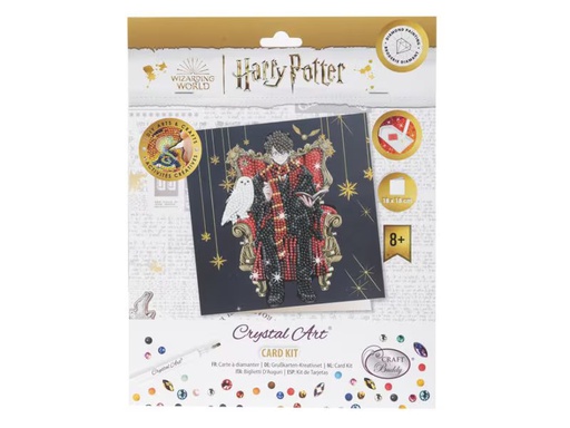 [90346640 1704581] CRAFT Buddy Bastelset Crystal Art Card Harry &amp; Hedwig