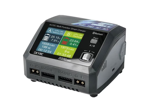 [90346718 1711087] SKYRC Dual-Ladegerät D200 Neo 200W AC / 800W DC, 1-6S