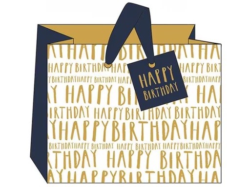 [90346723 1694420] Cart Geschenktüte Happy Birthday 25 x 20 x 10 cm