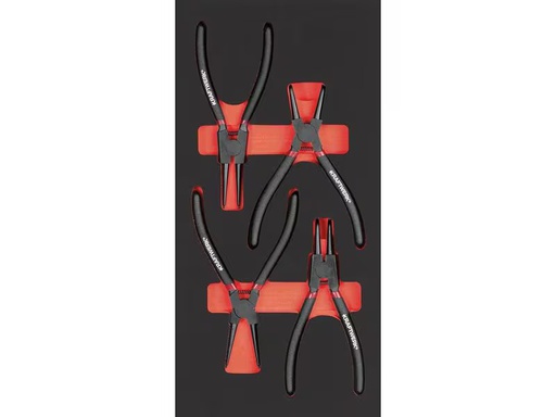 [90346785 1704243] Kraftwerk Sicherungszangen-Set Pro Line 4-teilig