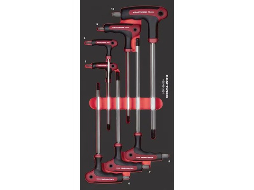 [90346858 1704255] Kraftwerk Schraubenzieher-Set Pro Line T-Griff 7-teilig
