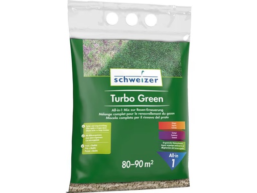 [90346873 1697316] Eric Schweizer Rasendünger Turbo Green All-in 1 Mix, 4.5 kg