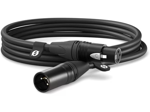 [90346941 1580019] Rode XLR-Kabel XLRm-XLRf 3 m, Schwarz