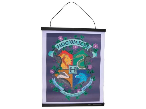 [90347044 1704567] CRAFT Buddy Bastelset Crystal Art Scroll Hogwarts Wappen