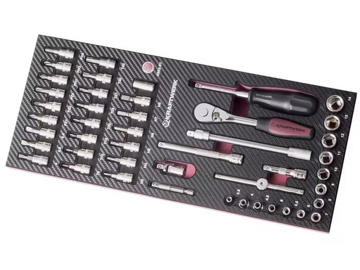 [90347096 1704175] Kraftwerk Steckschlüssel-Set EVA3 46-teilig