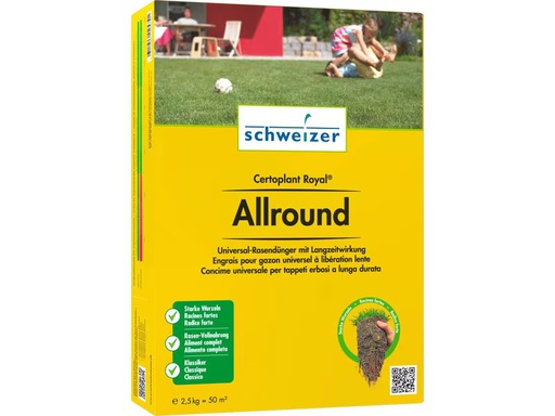 [90347107 1697311] Eric Schweizer Rasendünger Certoplant Royal Allround, 2.5 kg