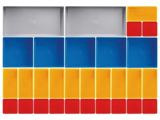 [90347139 1704231] Kraftwerk Einsatzboxen-Set, 30-teilig, 45 mm hoch