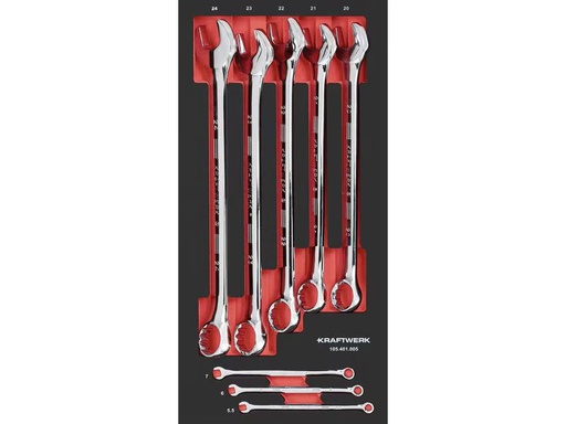 [90347172 1704242] Kraftwerk Pro Line Ringmaulschlüsselsatz 8-teilig