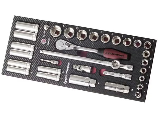 [90347194 1704176] Kraftwerk Steckschlüssel-Set EVA3 32-teilig
