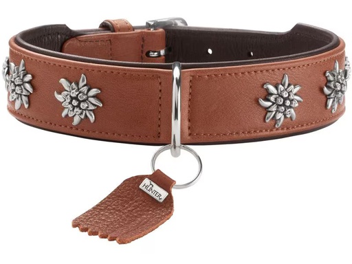 [90347260 1688745] Hunter Halsband München 47/S-M, Rindsleder, Cognac/Schwarz