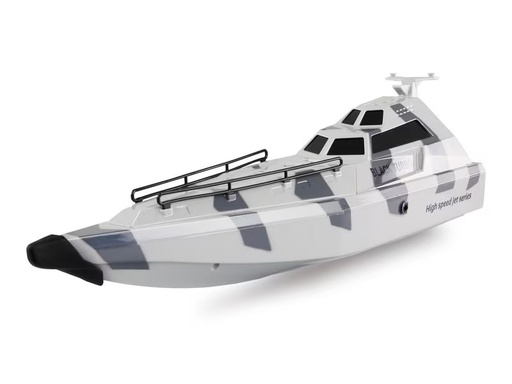 [90347359 1702950] Amewi Militärboot Black Turbo Weiss, 420 mm, RTR