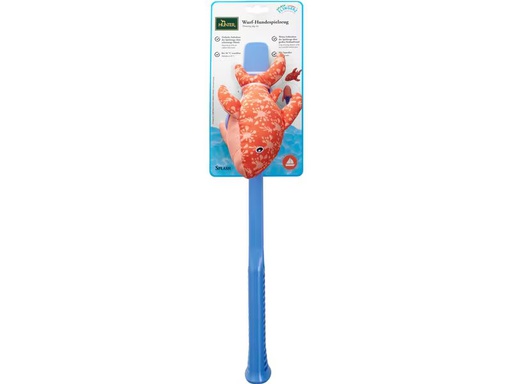 [90347398 1688734] Hunter Hunde-Spielzeug Flingerz Splash Hai, Blau/Rot