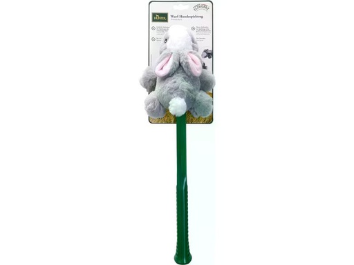 [90347422 1688732] Hunter Hunde-Spielzeug Flingerz Furry Hase, Grün/Grau