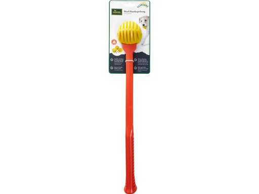 [90347470 1688728] Hunter Hunde-Spielzeug Flingerz Ball mit Launcher, Orange/Gelb