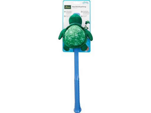 [90347486 1688735] Hunter Hunde-Spielzeug Flingerz Splash Schildkröte, Blau/Grün