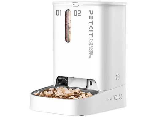 [90347488 1700549] PETKIT YumShare Futterautomat Dual, 2 l + 3 l, Weiss