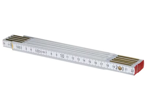 [90347606 1676108] STRUCT Doppelmeter 2 m, Weiss