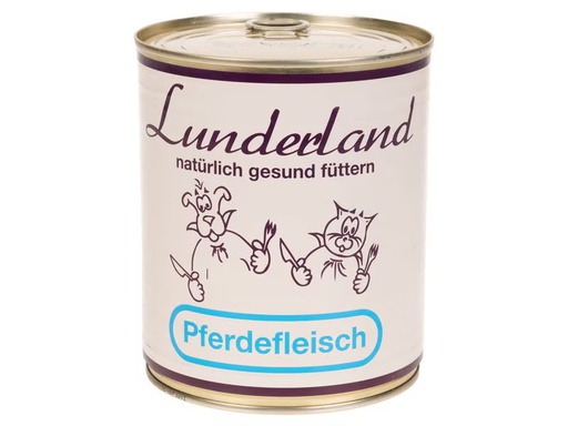 [90347635 1697396] Lunderland Nassfutter Pferdefleisch, 800 g