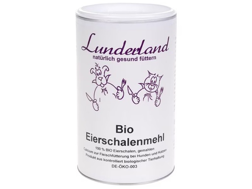 [90347658 1697400] Lunderland Hunde-Nahrungsergänzung Bio-Eierschalenmehl, 800 g