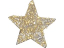 Dameco LED-Figur Stern, 180 LEDs, 8 x 58 cm, Silber