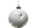 Dameco Weihnachtskugel 8 LEDs, Ø 12 cm, Silber