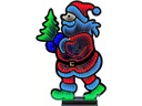 Dameco LED-Figur Infinity Santa, 435 LEDs, 60 cm, Mehrfarbig