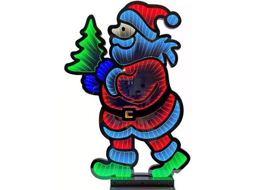 [90347697 1681615] Dameco LED-Figur Infinity Santa, 435 LEDs, 60 cm, Mehrfarbig