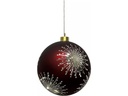 Dameco Weihnachtskugel 8 LEDs, Ø 12 cm, Rot