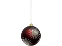 Dameco Weihnachtskugel 8 LEDs, Ø 10 cm, Rot