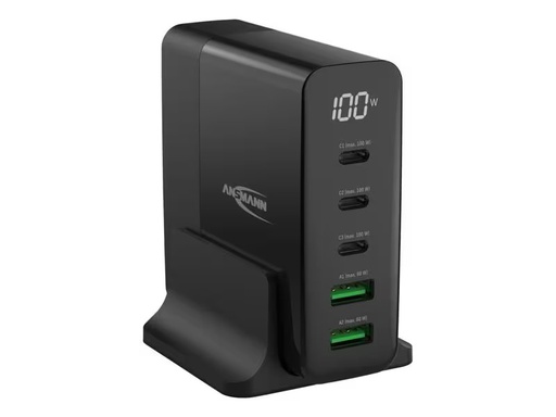 [90347776 1705871] Ansmann Power Station Desktop, 140 W, 5 x USB