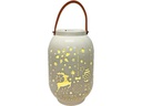 Dameco Laterne Xmas, 28 cm, Weiss