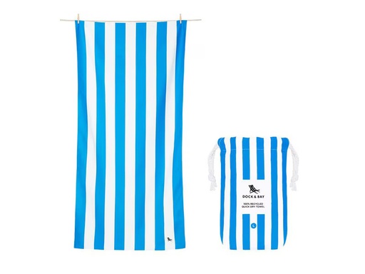 [90347957 1709973] Dock &amp; Bay Strandtuch Cabana L, Blau/Weiss