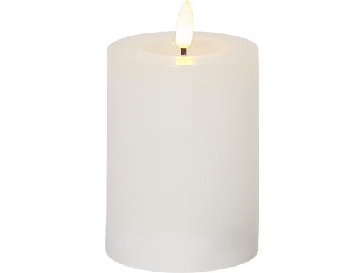[90347958 1693001] Star Trading LED-Kerze Flamme Flow, Ø 7.5 x 12.5 cm, Weiss