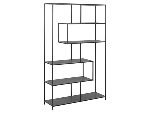 [90348021 1702426] AC Design Regal Seaford 114 x 35 x 185 cm, Schwarz