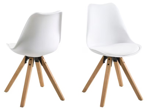 [90348098 1702446] AC Design Stuhl Dima 2 Stück, Weiss
