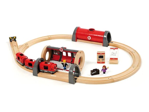 [90054960 483492] BRIO Eisenbahn Metro Set