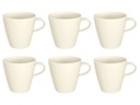 Villeroy & Boch Kaffeebecher Manufacture Rock 370 ml, 6 Stück, Weiss