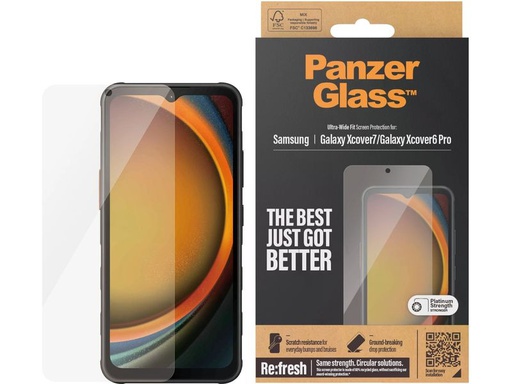 [90348442 1717512] Panzerglass Displayschutz Ultra Wide Fit Galaxy Xcover6 Pro &amp; Xcover7